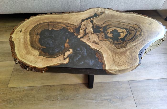 Twee kernen, verbonden door epoxy